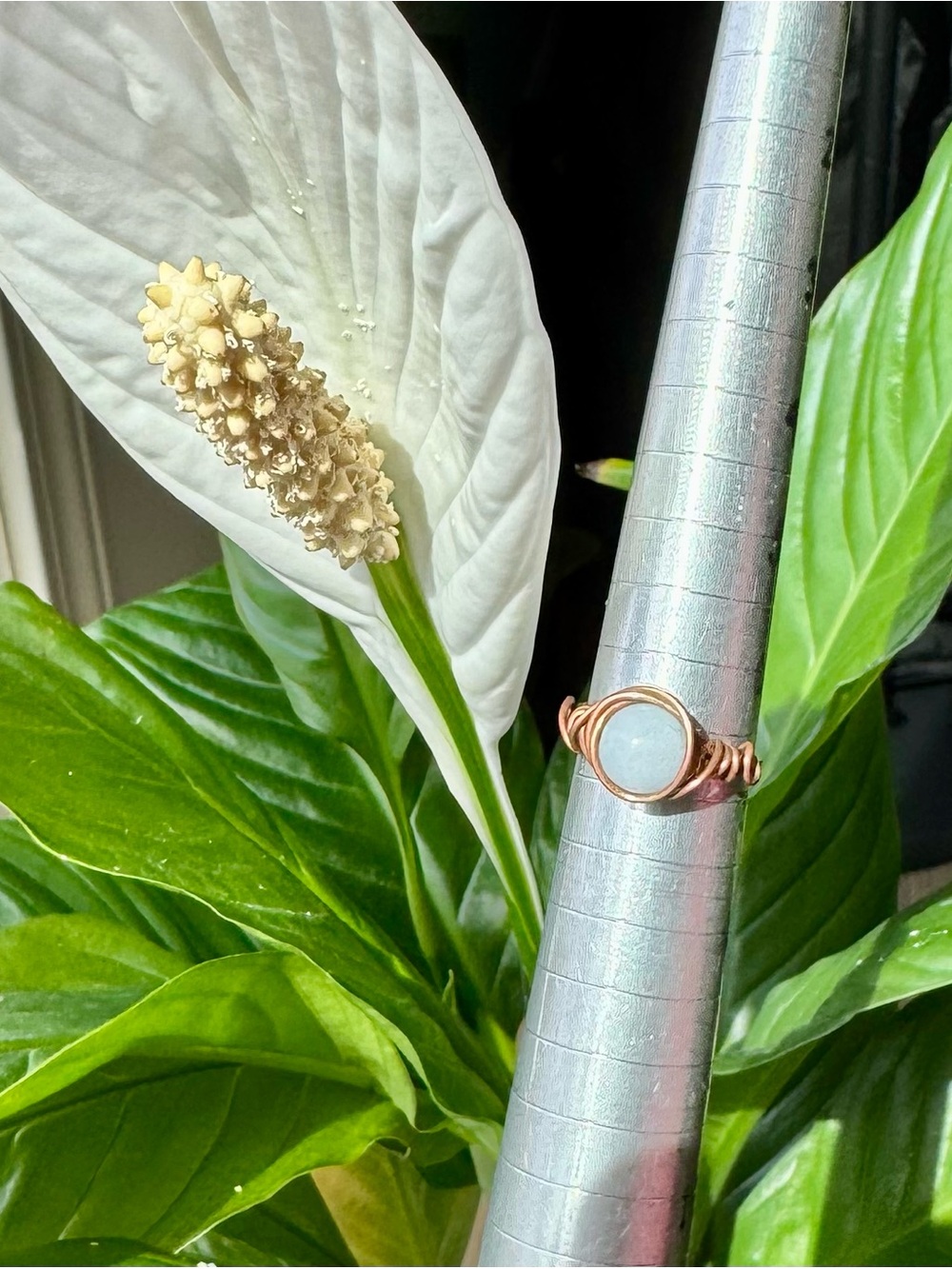 ✨AQUAMARINE | Wire Wrapped Gemstone Ring in Copper